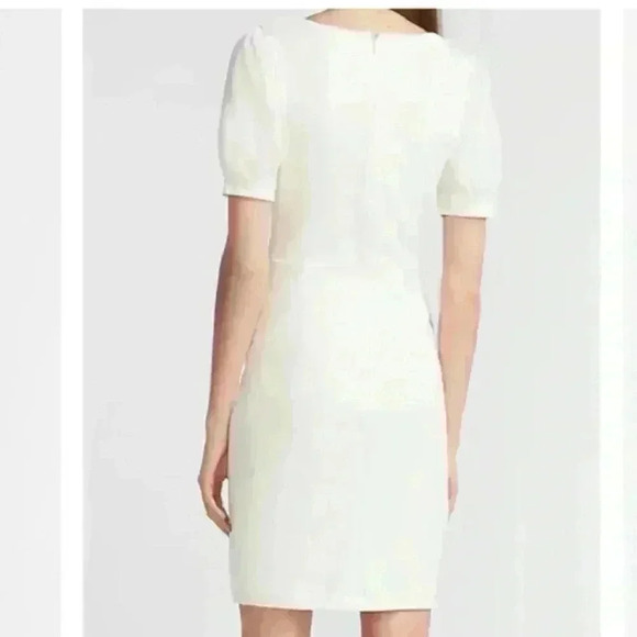 Express V-Neck Tie Waist Sheath Dress - Picture 2 of 6